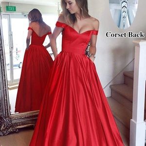 Red gown
